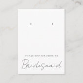 Bedankt dat je mijn Bridesmaid Jewelry Display ben Notitiekaartje (Voorkant)
