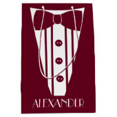 Bedankt dat je mijn bruidegom gekleurde smoking be medium cadeauzakje (Voorkant)