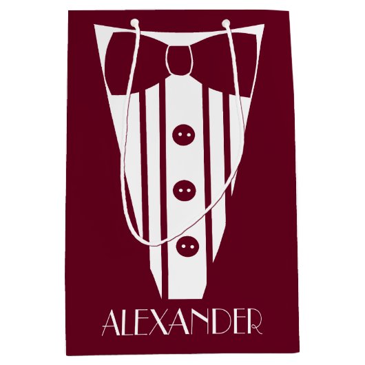 Bedankt dat je mijn bruidegom gekleurde smoking be medium cadeauzakje (Voorkant)