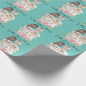 Bedankt dat je mijn bruidsblauw bent cadeaupapier (Hoek)