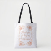 Bedankt dat je mijn bruidsmeisje bent - Bridesmaid Tote Bag (Voorkant)