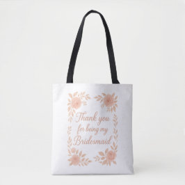 Bedankt dat je mijn bruidsmeisje bent - Bridesmaid Tote Bag