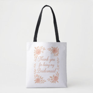 Bedankt dat je mijn bruidsmeisje bent - Bridesmaid Tote Bag