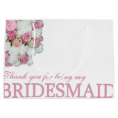 Bedankt dat je mijn bruidsmeisje bent large cadeautasje (Voorkant)