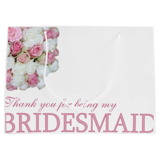 Bedankt dat je mijn bruidsmeisje bent large cadeautasje (Voorkant)
