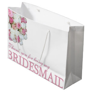 Bedankt dat je mijn bruidsmeisje bent large cadeautasje