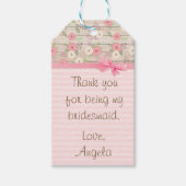 Bedankt dat je mijn bruidsmeisje cadeau Label bent Cadeaulabel (Voorkant)