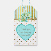 Bedankt dat je mijn bruidsmeisje cadeau Label bent Cadeaulabel (Voorkant)