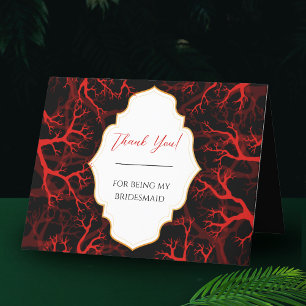 Bedankt dat je mijn bruidsmeisje gotische bruiloft