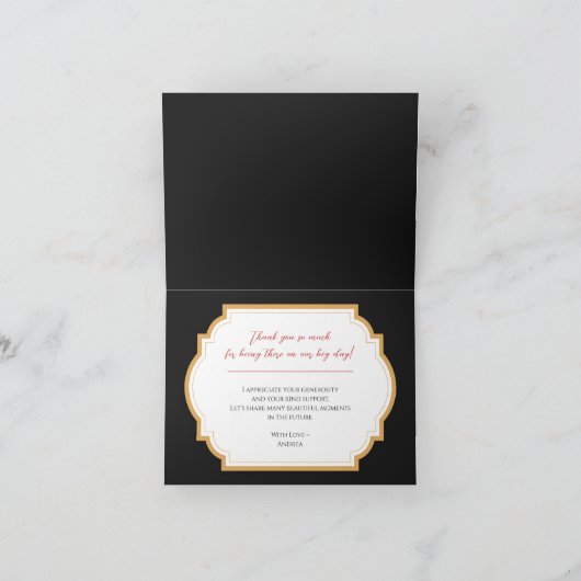 Bedankt dat je mijn bruidsmeisje gotische bruiloft (Binnen)