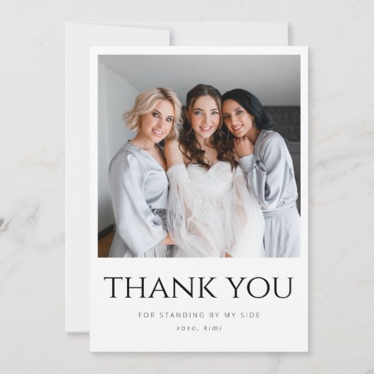 Bedankt dat je mijn bruidsmeisje Kaart bent (Voorkant)