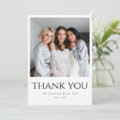 Bedankt dat je mijn bruidsmeisje Kaart bent (Staand voorkant)