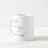 Bedankt dat je mijn bruidsmeisje stijlvol script b koffiemok (Voorkant links)