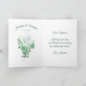 Bedankt dat je mijn bruidsmeisje White Calla Lily  (Binnen)