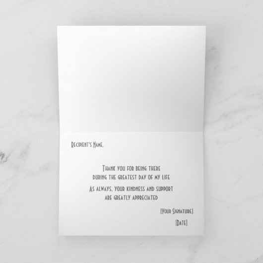 Bedankt dat je mijn getuige bent (Binnen)