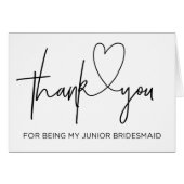 Bedankt dat je mijn Junior Bridesmaid bent (Voorkant Horizontaal)