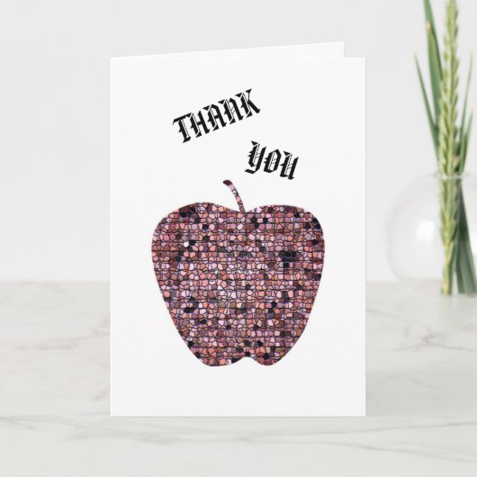 Bedankt dat je mijn leraar Glas in lood Apple bent (Voorkant)