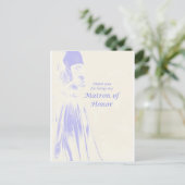 Bedankt dat je mijn maatje van eer bent briefkaart (Staand voorkant)