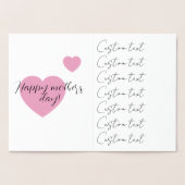 Bedankt dat je mijn moeder bent! folie kaarten (Binnen)