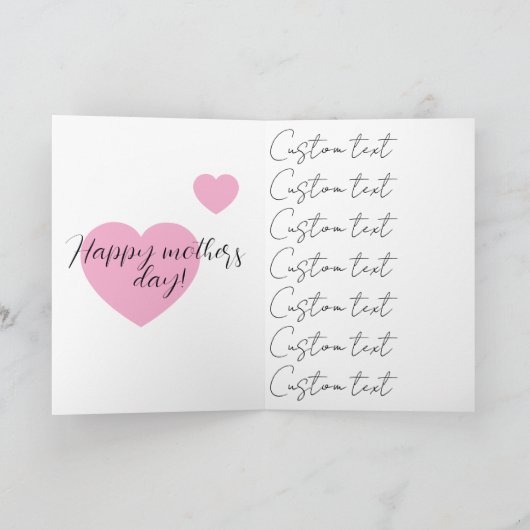 Bedankt dat je mijn moeder bent! kaart (Binnen)