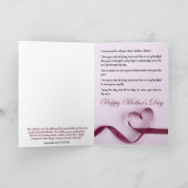 Bedankt dat je mijn moeder bent - Moederdag Kaart (Binnen)