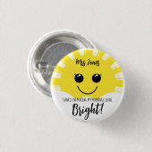 bedankt dat je mijn ochtend opvrolijkt ronde button 3,2 cm (Voorkant /achterkant)
