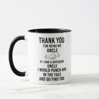 Bedankt dat je mijn oom Funny Coffee bent Mok