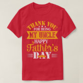 Bedankt dat je mijn oom Happy Fathers Day Unc bent T-shirt (Design voorkant)