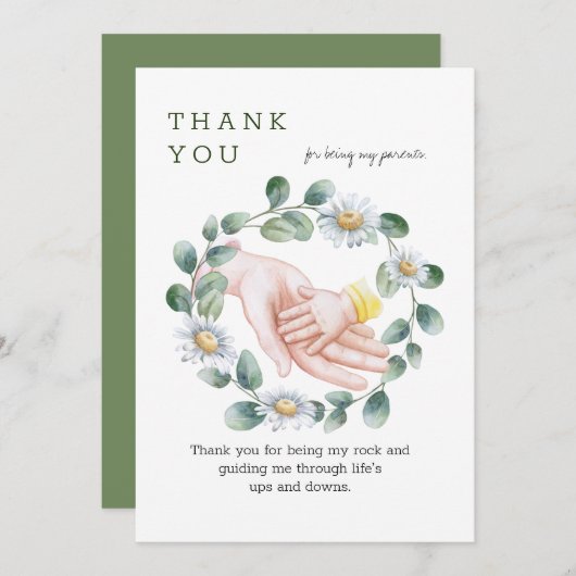 Bedankt dat je mijn rots bent (Voorkant / Achterkant)