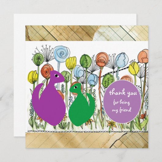 Bedankt dat je mijn vriend bent (Voorkant / Achterkant)