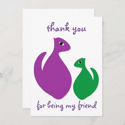 Bedankt dat je mijn vriend bent (Voorkant / Achterkant)