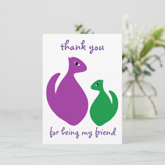 Bedankt dat je mijn vriend bent (Staand voorkant)