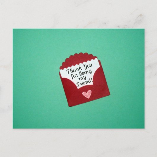 Bedankt dat je mijn vriend bent! briefkaart (Voorkant)