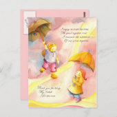 Bedankt dat je mijn vriend bent briefkaart (Voorkant / Achterkant)