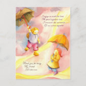 Bedankt dat je mijn vriend bent briefkaart (Voorkant)