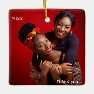 Bedankt dat je mijn vriend BFF foto bent Keramisch Ornament