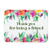 Bedankt dat je mijn vriend floreel design bent magneet (Horizontaal)