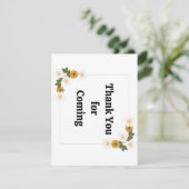 Bedankt dat je na het feesten bent gekomen (Staand voorkant)