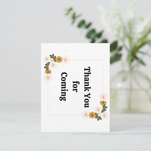 Bedankt dat je na het feesten bent gekomen (Staand voorkant)