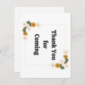 Bedankt dat je na het feesten bent gekomen (Voorkant / Achterkant)