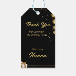 Bedankt dat je naar het feest kwam cadeaulabel