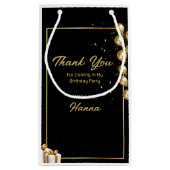 Bedankt dat je naar het feest kwam klein cadeauzakje (Achterkant)