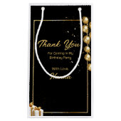 Bedankt dat je naar het feest kwam klein cadeauzakje (Voorkant)