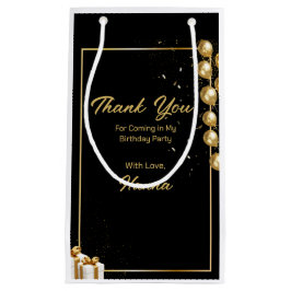 Bedankt dat je naar het feest kwam klein cadeauzakje