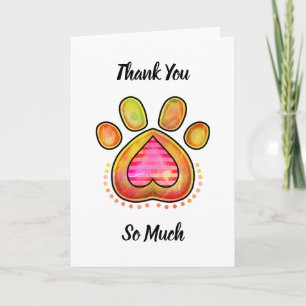 Bedankt dat je naar mijn hond hebt gekeken kaart