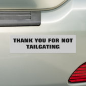 Bedankt dat je niet hebt getrapt bumpersticker (Op auto)