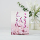 Bedankt dat je ons hebt gekozen na de winkelkaarte (Staand voorkant)