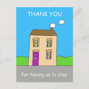 Bedankt dat je ons hebt laten blijven briefkaart