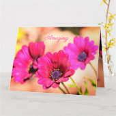 Bedankt dat je onze verpleegster bent kaart (Gele Bloem)