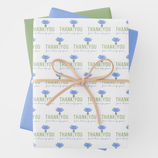 Bedankt dat je papieren bladen hebt samengevoegd inpakpapier vel (In situ)